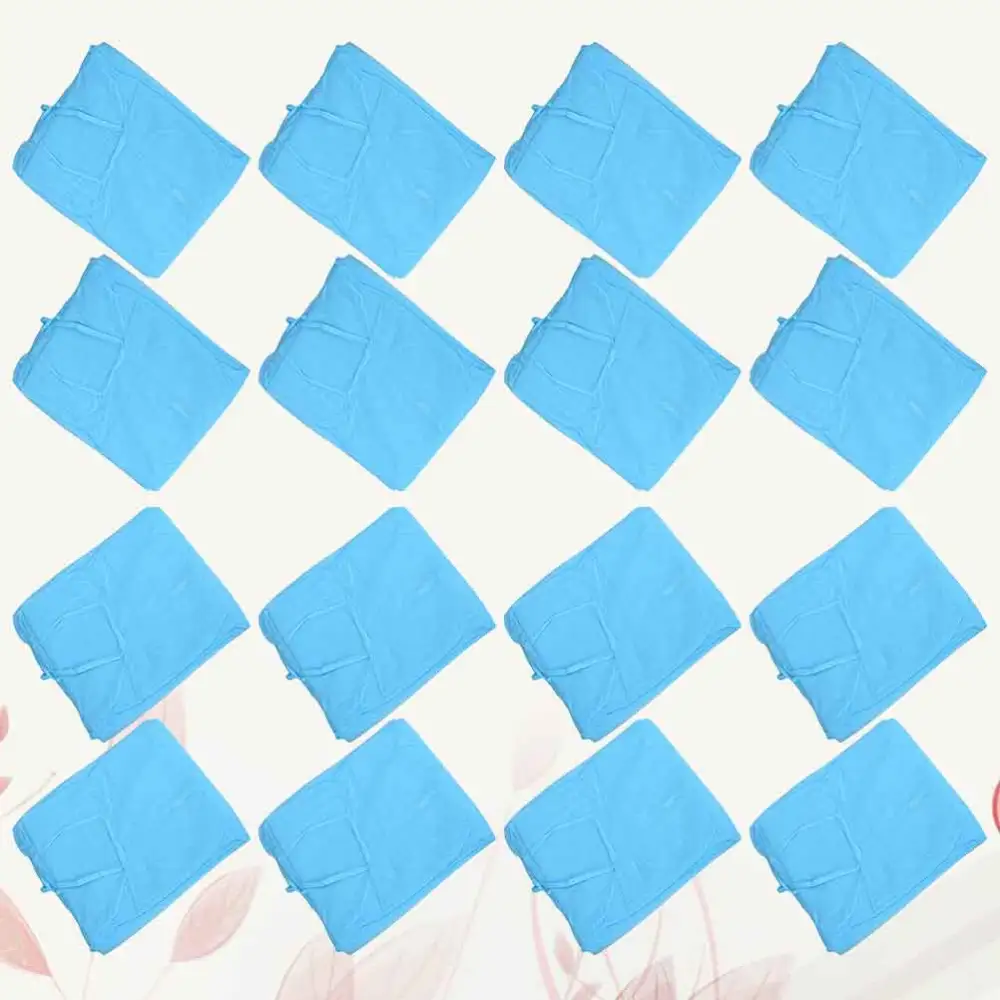 10pcs Protective Coveralls Suits Disposable Overalls Operating Gown Nonwoven Protection Body Suit (Sky-blue)