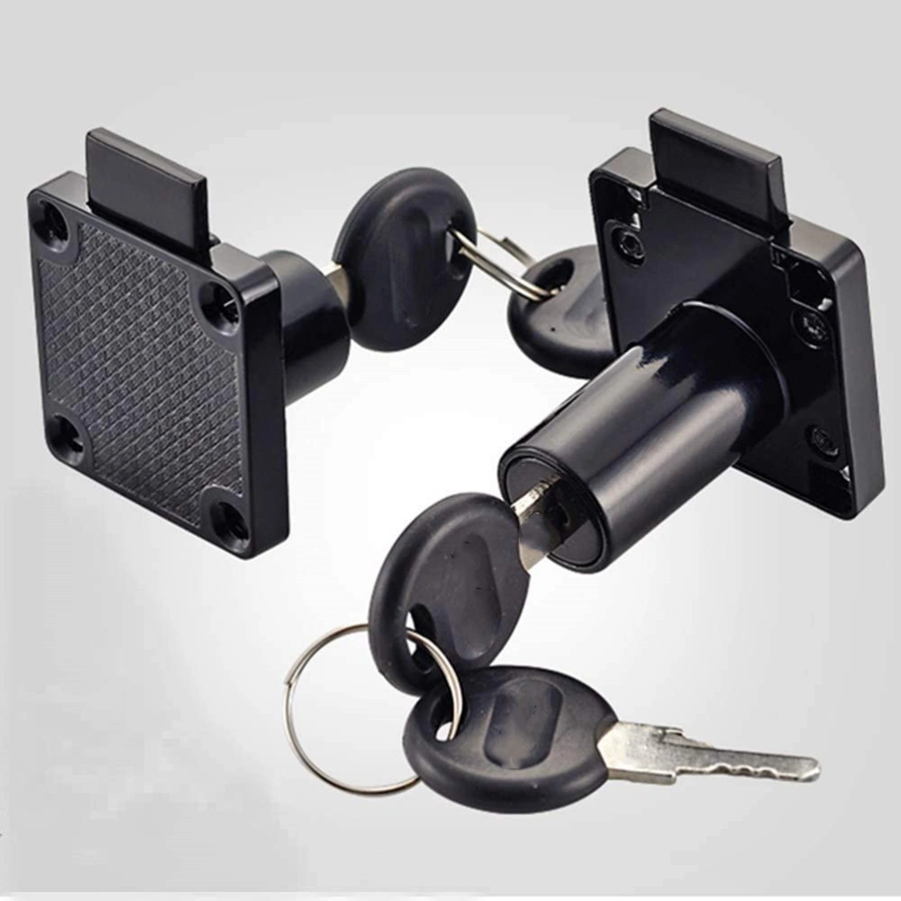 1 Set File Container Lock Mailbox Locks Drawer Cupboard Lock Locks Shop Safety Supply for Office Home Shop (19mm Diameter, Black)