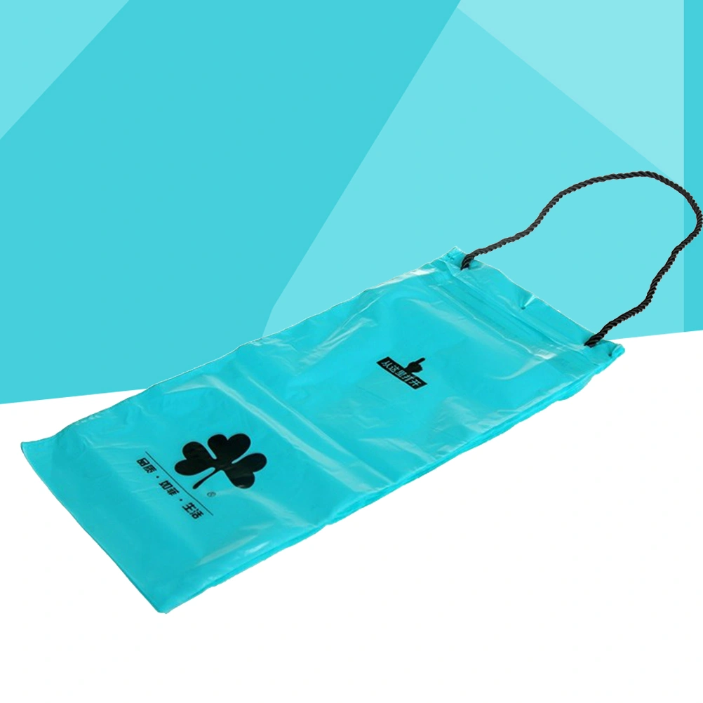 50pcs Car Trash Bag Portable Seat Back Hanging Trash Bags Disposable Car Organizing Storage Bags(Blue)