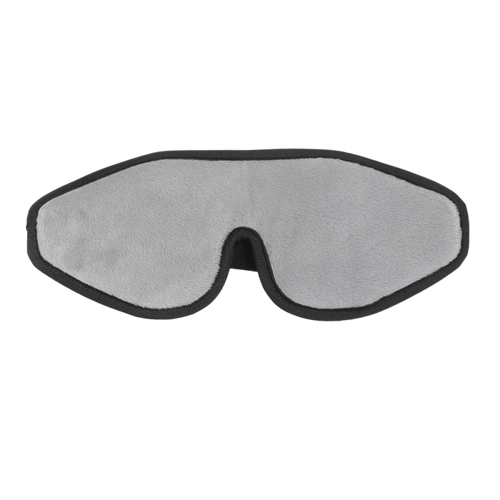 3D Flannelette Sleeping Eyepatch Sleep Eye Mask Eyeshade Blindfold Shading Eyepatch for Home Sleeping Grey