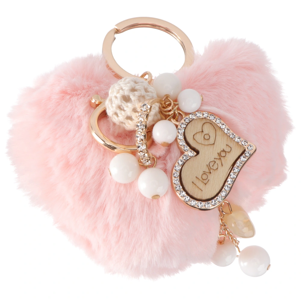 Heart Shape Key Chain Key Pendant Bag Ornament Key Ring Charming Key Holder