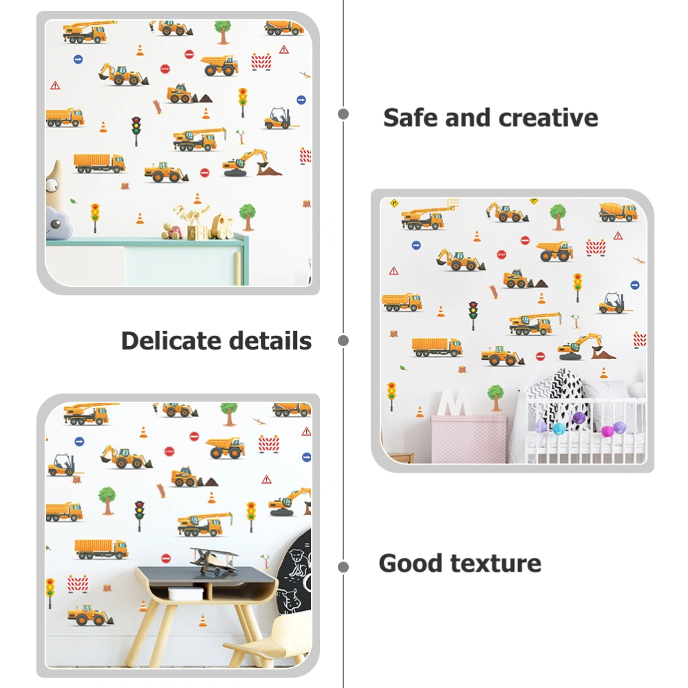 1 Set Traffic Light Sticker Kids Room Sticker Excavator Cognitive Sticker Decorative Sticker Wall Sticker