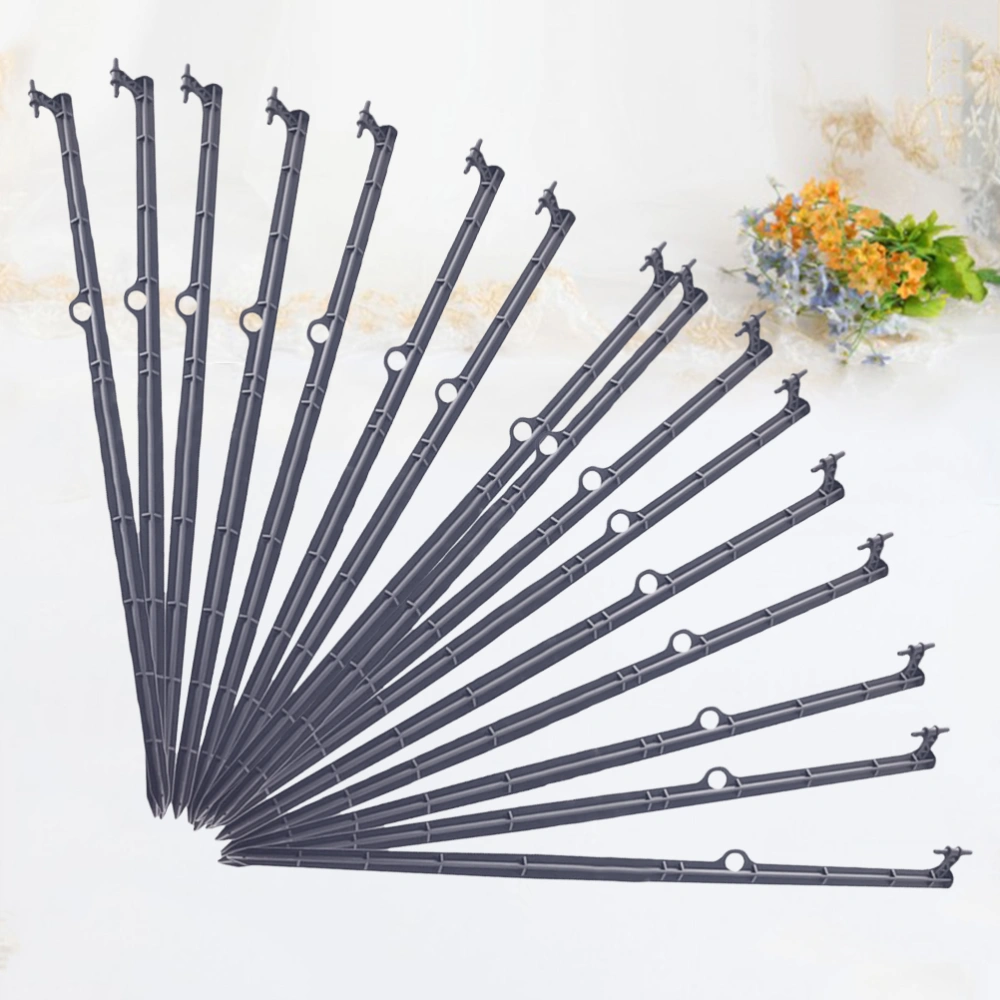 20PCS 6mm Tube Support Rod Multifunctional Irrigation Pipeline Accessory Pipe Floor Inserted Rod Bracket Hollow Billet for Lawn Garden