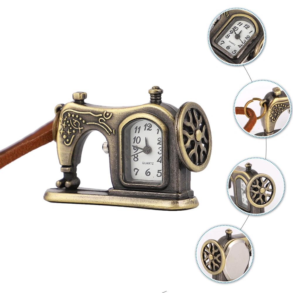 1PC Retro Pocket Watch Sewing Machinel Shape Watch Delicate  Pocket Watch