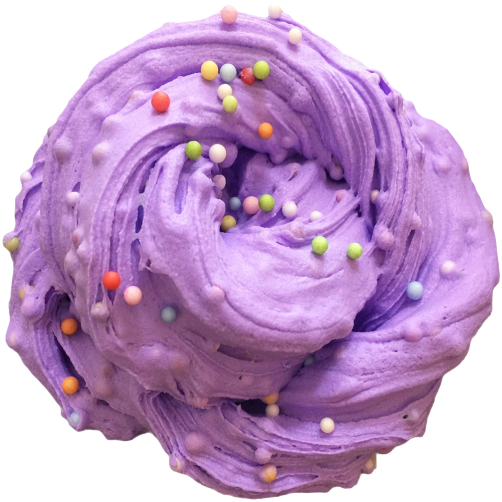 60ml Clay Toys Clay Toys Colorful Beads Snow Mud Fluffy Clay Scented Stress Relief Adult Kids Toys (Purple)