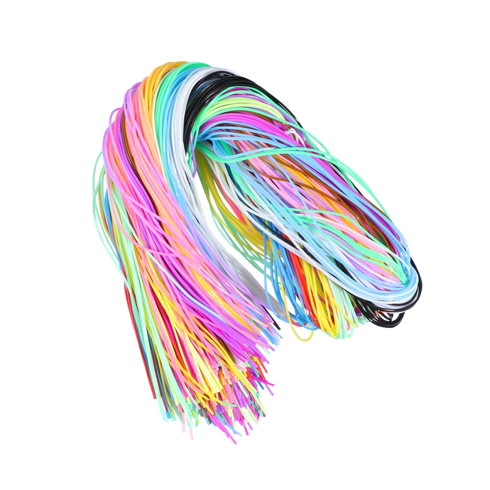 2 Bags of 400Pcs Colorful Braided Rope PVC Braided Wire Plastic DIY Braided Rope DIY Braided String (Assorted Color)