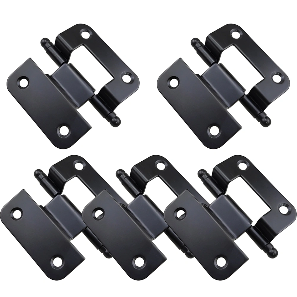 6Pcs Kitchen Cabinet Door Hinges Iron Cupboard Hinges Furniture Cupboard Accessories