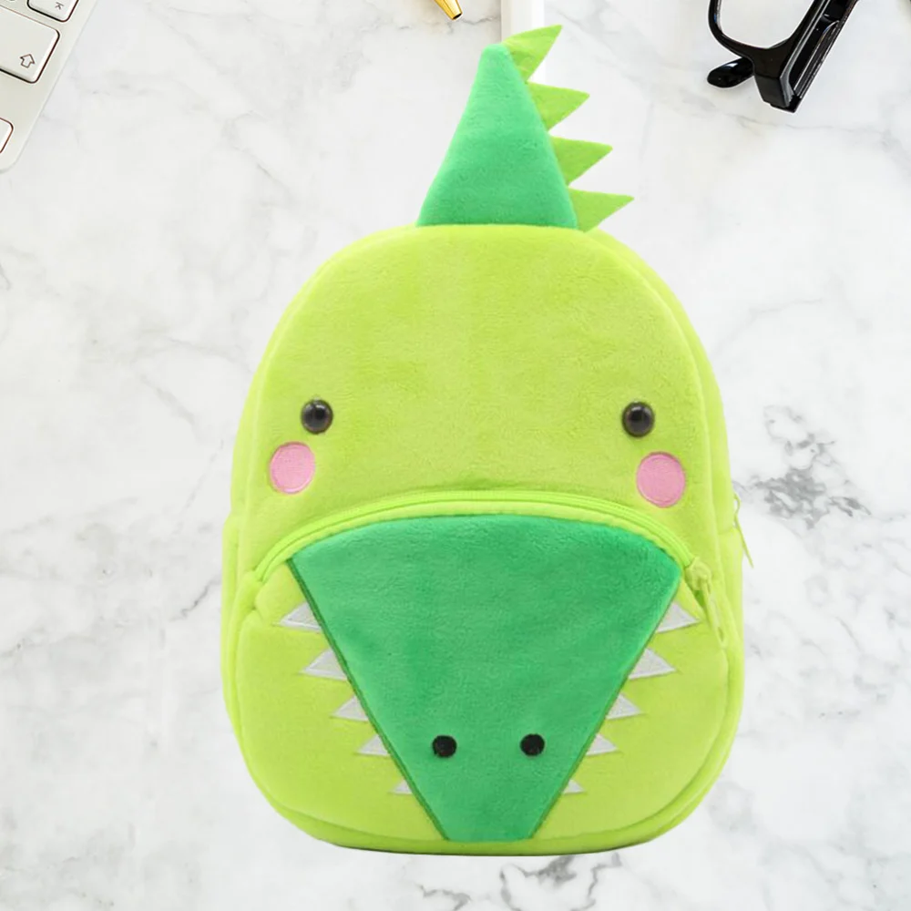 Children's Cartoon Crocodile Backpack School Bag Plush Backpack Early Childhood Education Bag Toddler Kids Plush Animal Backpack