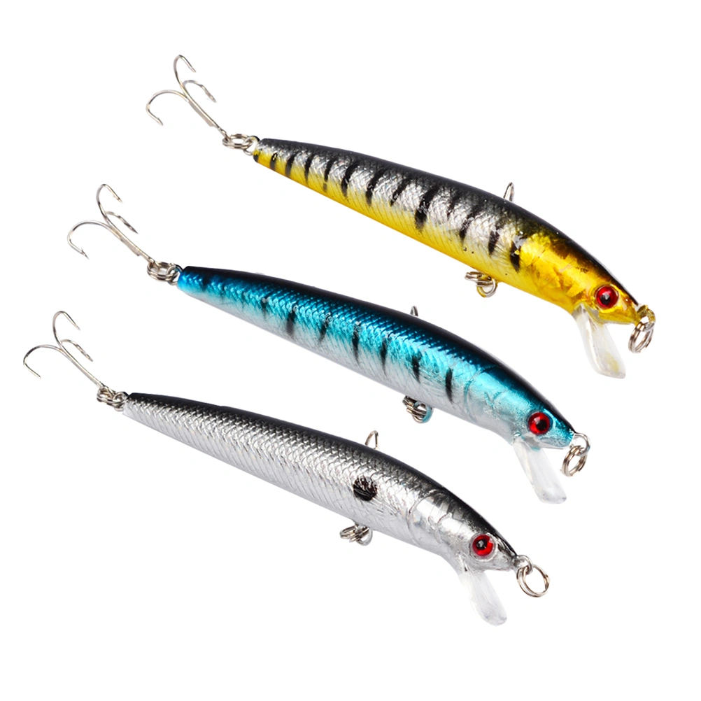 3pcs 8.5g Fishing Lure Bait Artificial Hard Bait Fishing Lures Fishing Tackle Accessories (Random Color)