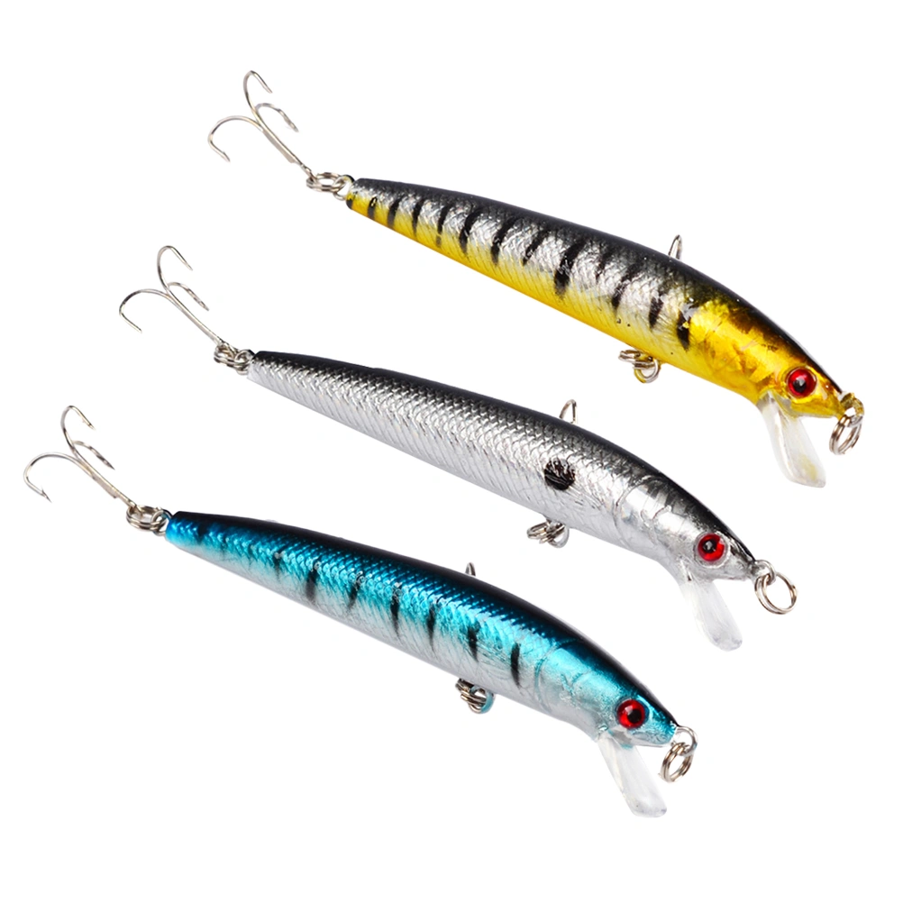 3pcs 8.5g Fishing Lure Bait Artificial Hard Bait Fishing Lures Fishing Tackle Accessories (Random Color)