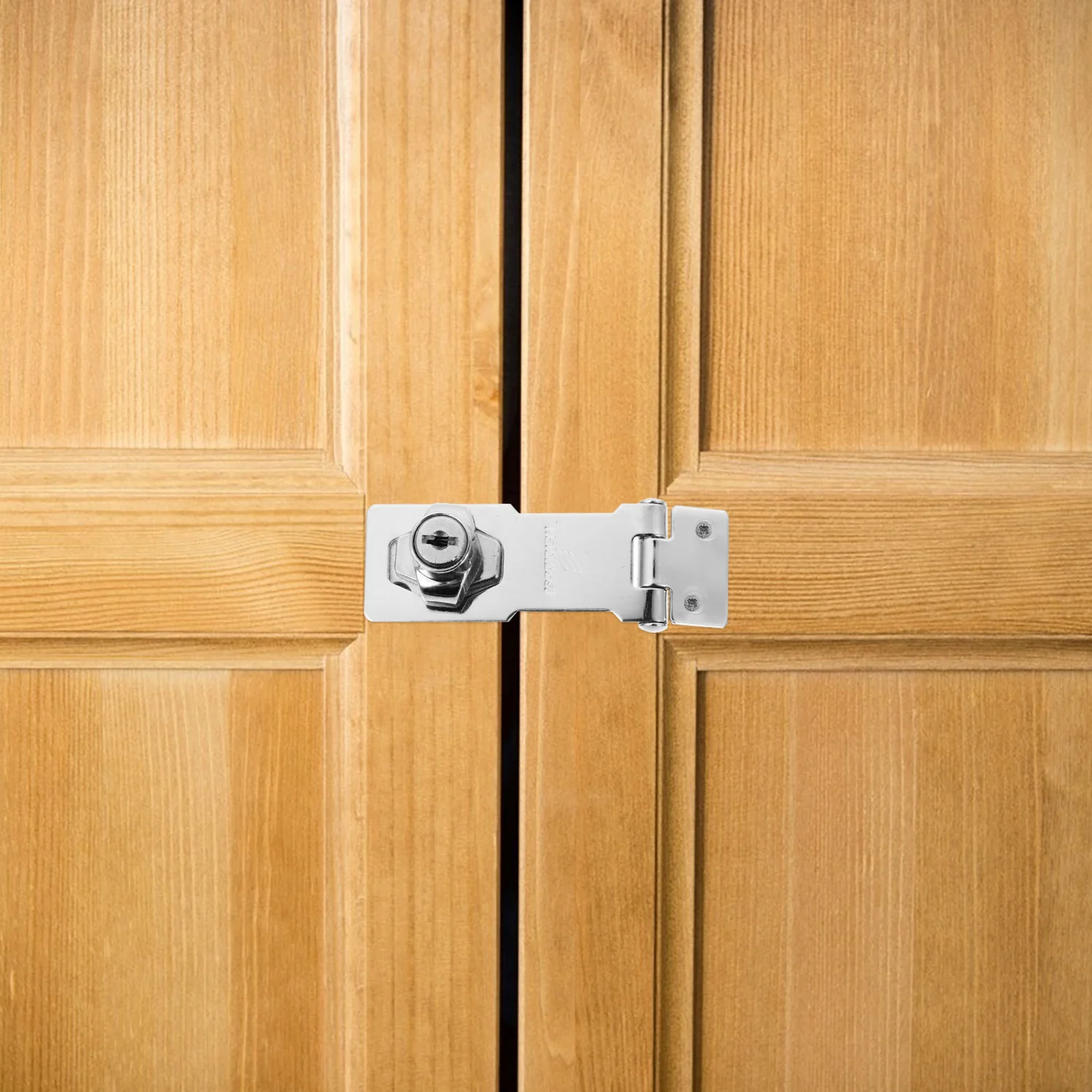 1 Set Door Lock Latch Cabinet Locks with Keys Hasp Lock Safety Gate Latches