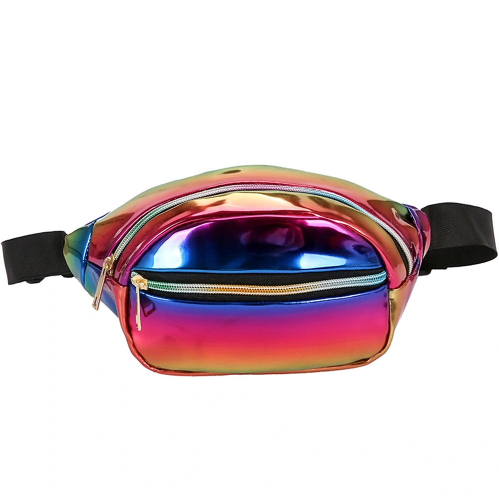 1PC Waterproof Fanny Pack Chic Casual Zipper Waist Bag for Traveling Outdoor Sports (Colorful)