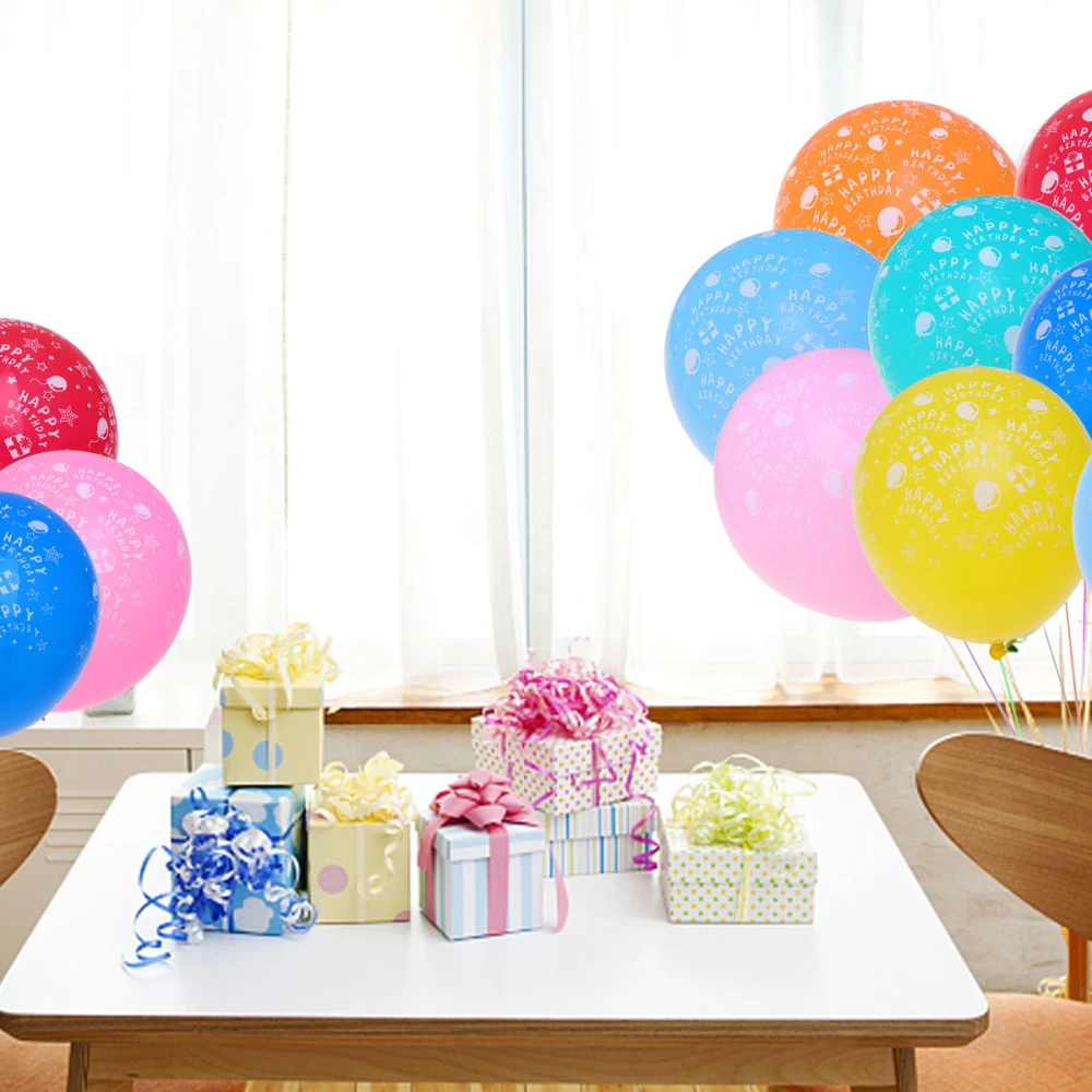 50Pcs Printed Balloon Personalized Advertising Balloon Party Supplies for Party Home