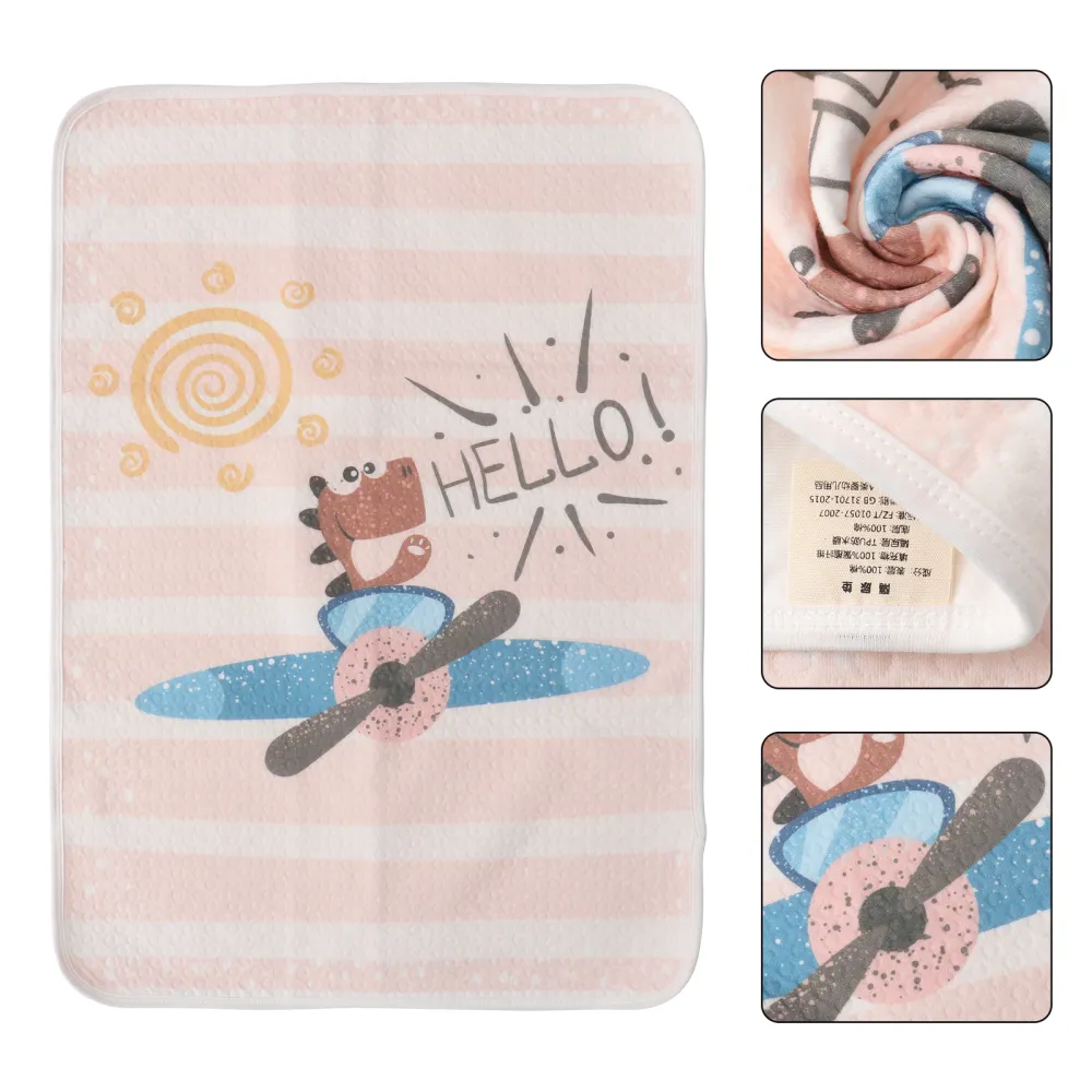 1PC Adult Nursing Pad Double-sided Cotton Nursing Pad Printing Baby Changing Pad