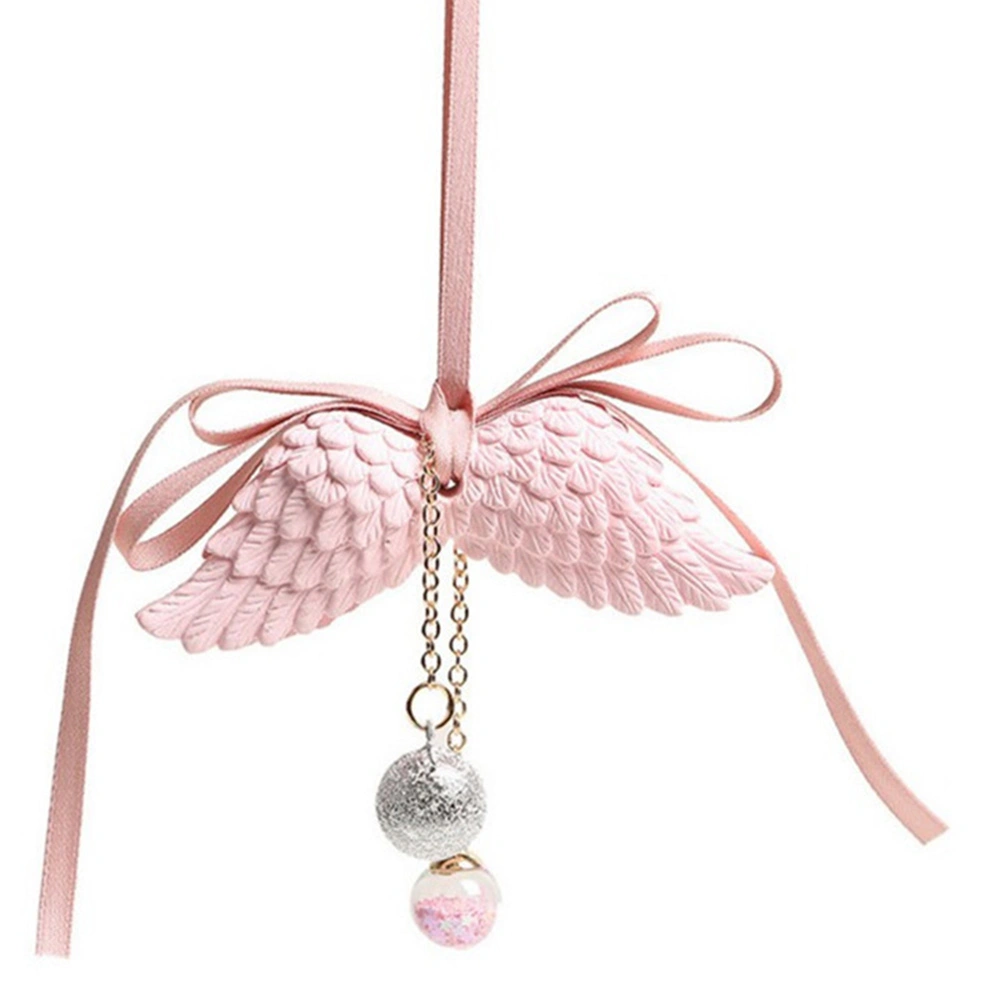 Car Rearview Mirror Pendant Angel Wing Air Freshener Perfume Pendant (Jasmine)
