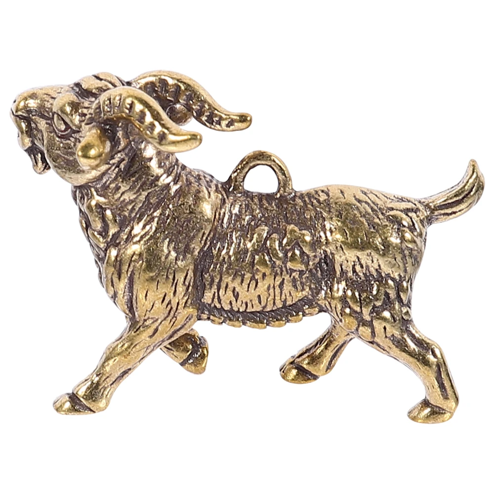 Brass Goat Keychain Charm Premium Special Keychain Hanging Charm Pendant