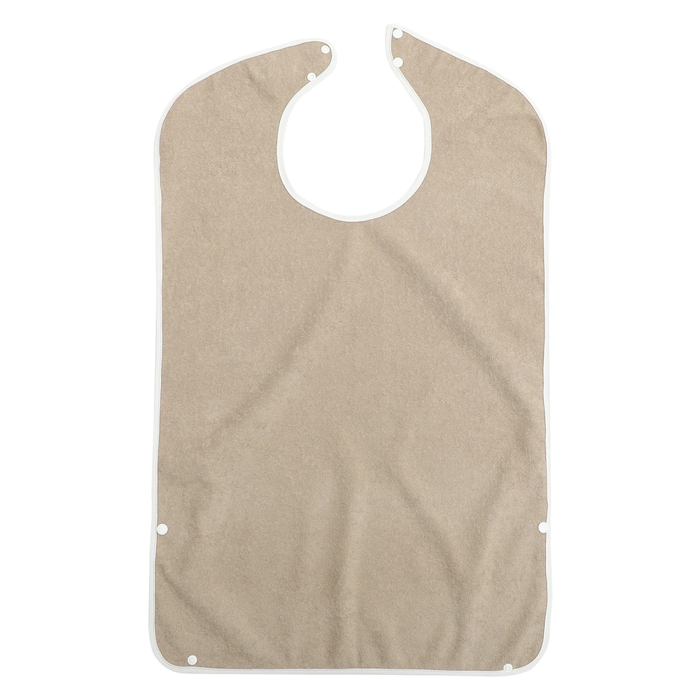 Comfortable Adults Eating Apron Washable Elderly Bib Clothing Protector