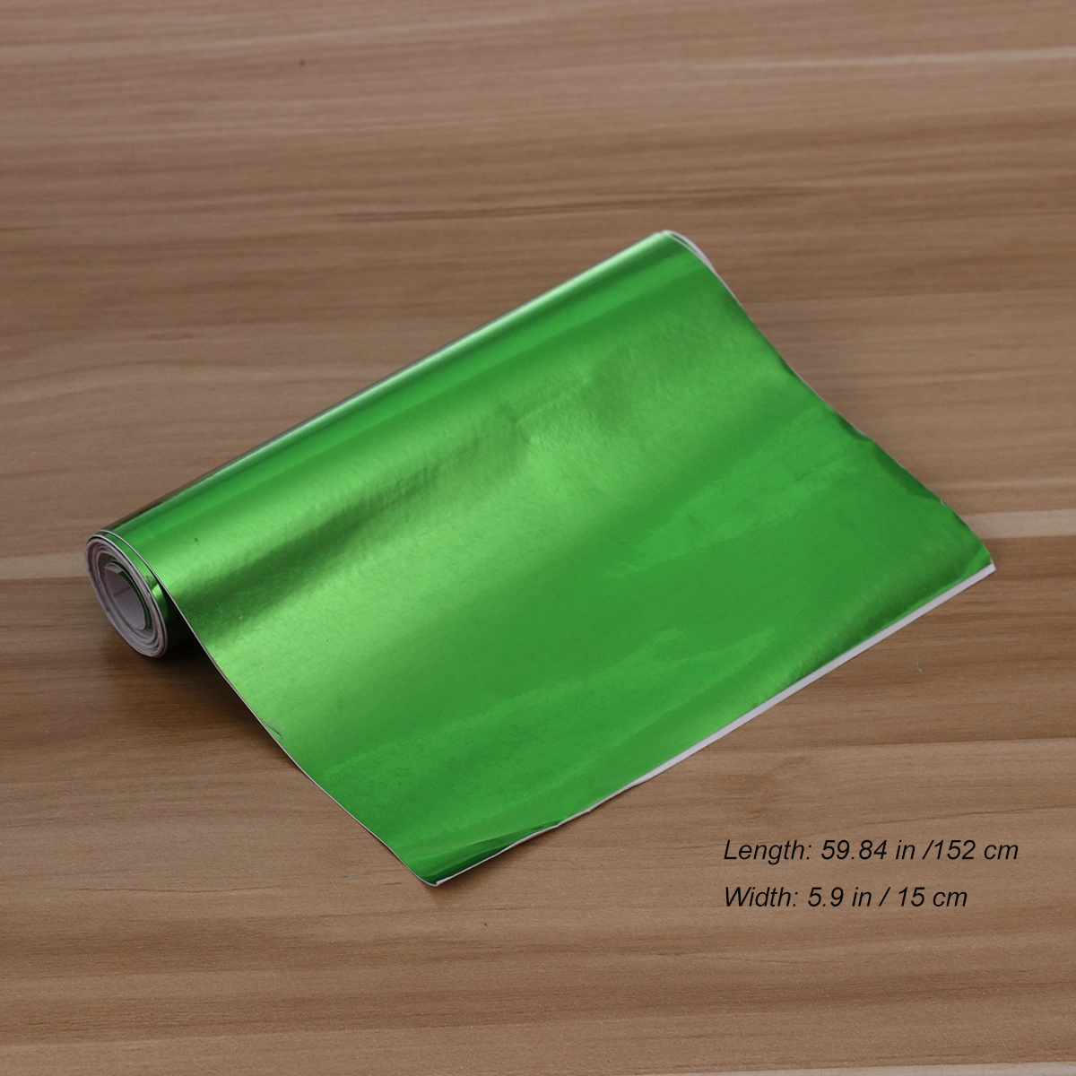 6 x 60 Inch Car Satin Matte Plating Vinyl Film Wrap Sticker Sheet Air Release Adhesive (Green)