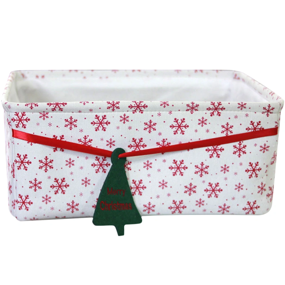 Christmas Storage Basket Oxford Cloth Storage Bin Sundries Organizer for Home Office