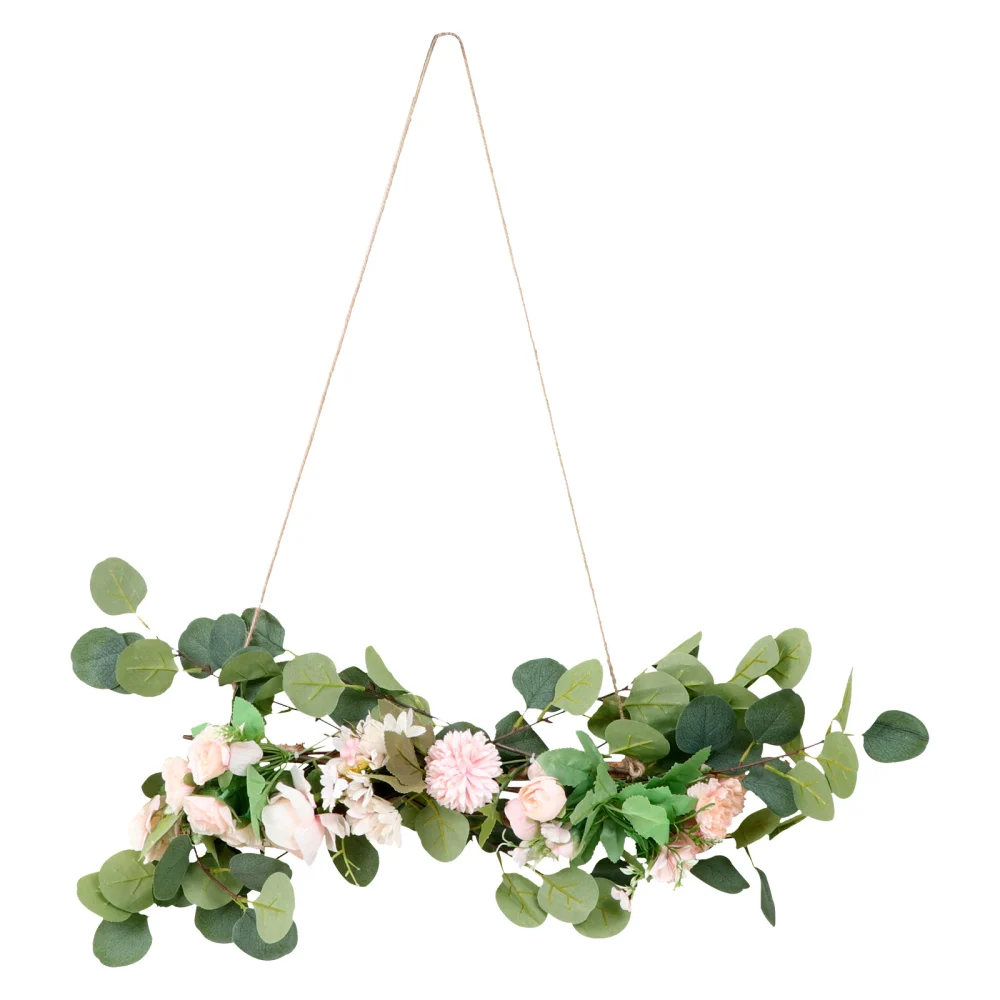 1PC Simulation Flower Eucalyptus Leaf Adornment Wall Hanging Decor for Home