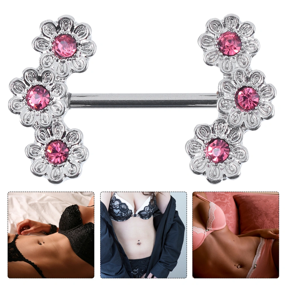 2pcs Papilla Ring Breast Ring Barbell Ring Piercing Jewelry for Women Girls