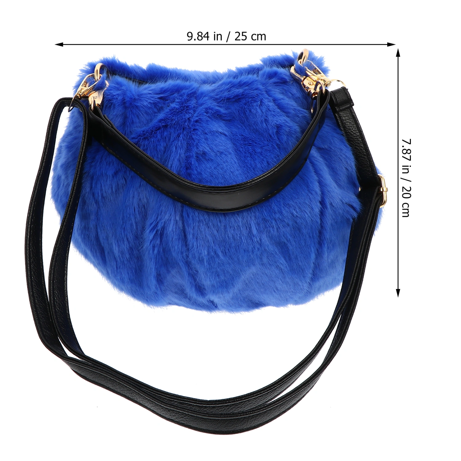 All-Match Women Shoulder Bag Plush Lady Cross Body Chic Shopping Tote Bag