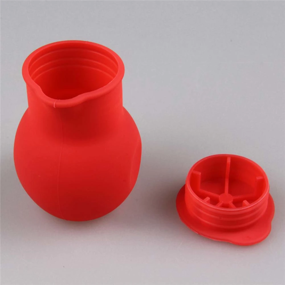 Silicone Chocolate Melting Pot Melt Butter Heat Milk Sauce Microwave Baking Pot (Red)