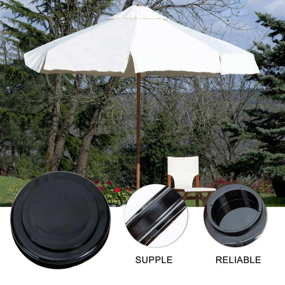 4 Sets of Outdoor Silicone Sunshade Hole Rings with Caps Umbrella Hole Rings