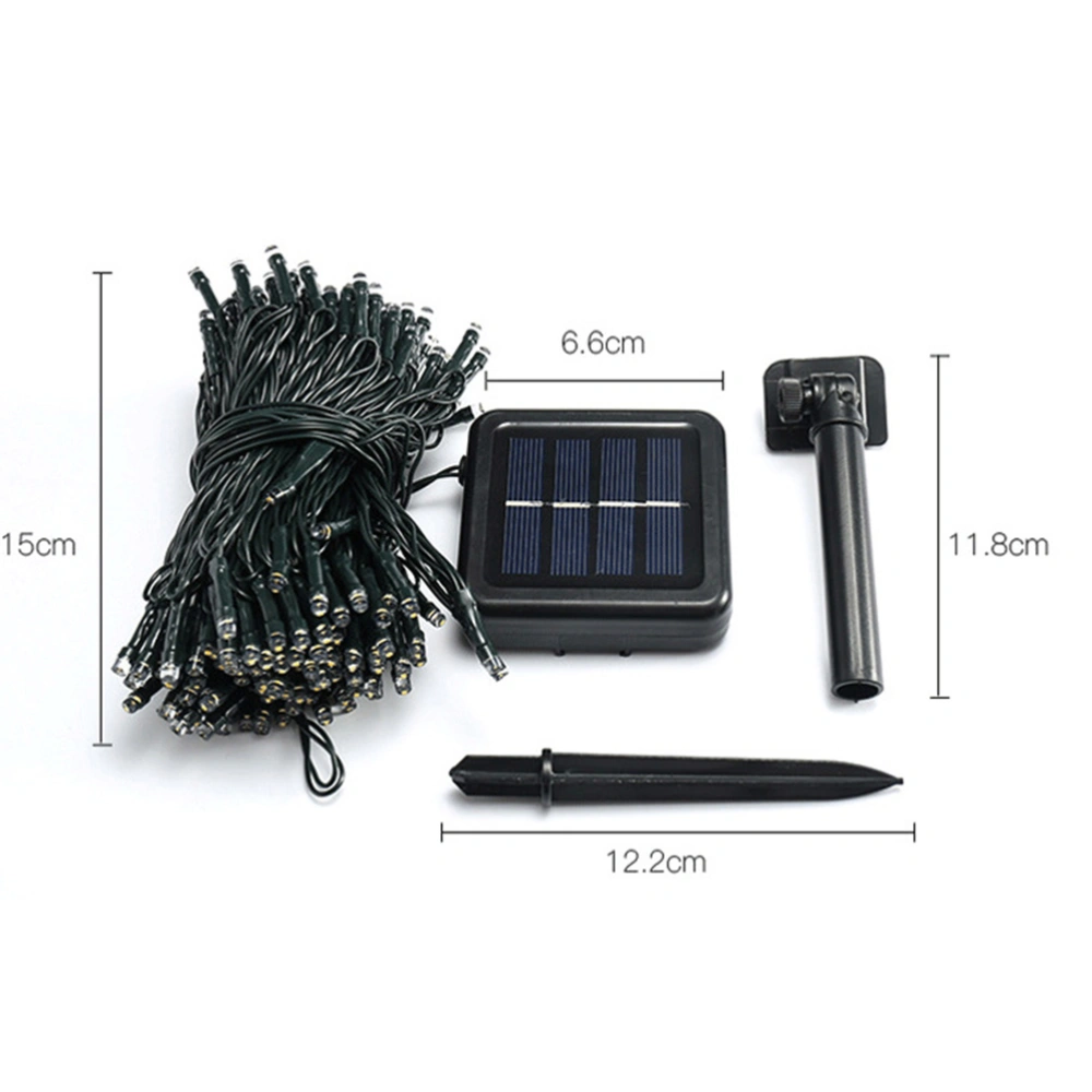 2 Sets 10M Solar LED String Light Outdoor Garden Waterproof 100 LED Lamp String