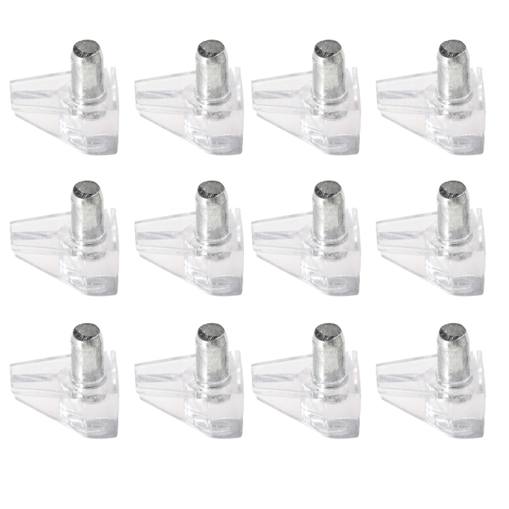 40 PCS Heavy Duty Bracket-Style Shelf Support Shelf Pegs (Transparent White)