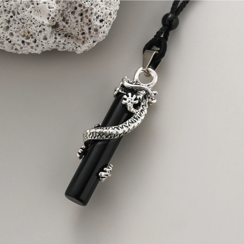 Pillar Dragon Necklace Men Neck Chain Beach Necklace Personalized Neck Jewelry