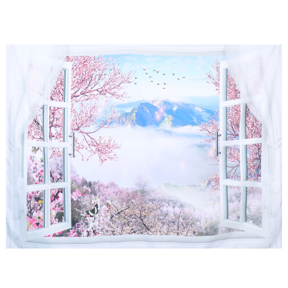 Creative Tapestry Natural Scenery Illustration Background Wall Hanging Cloth