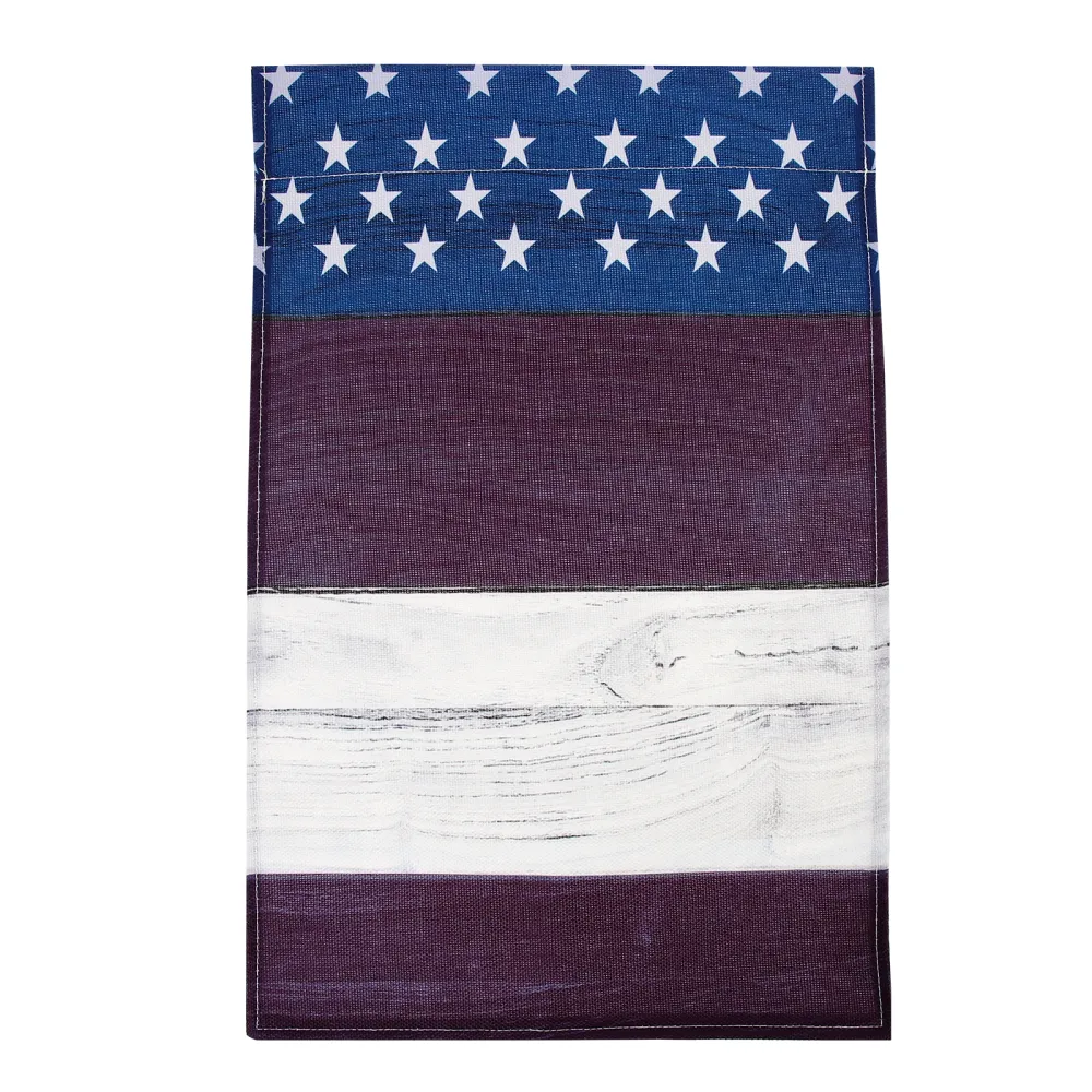 Independence Day Garden Flag Outdoor Linen Decorative Hanging Patriotic Flag