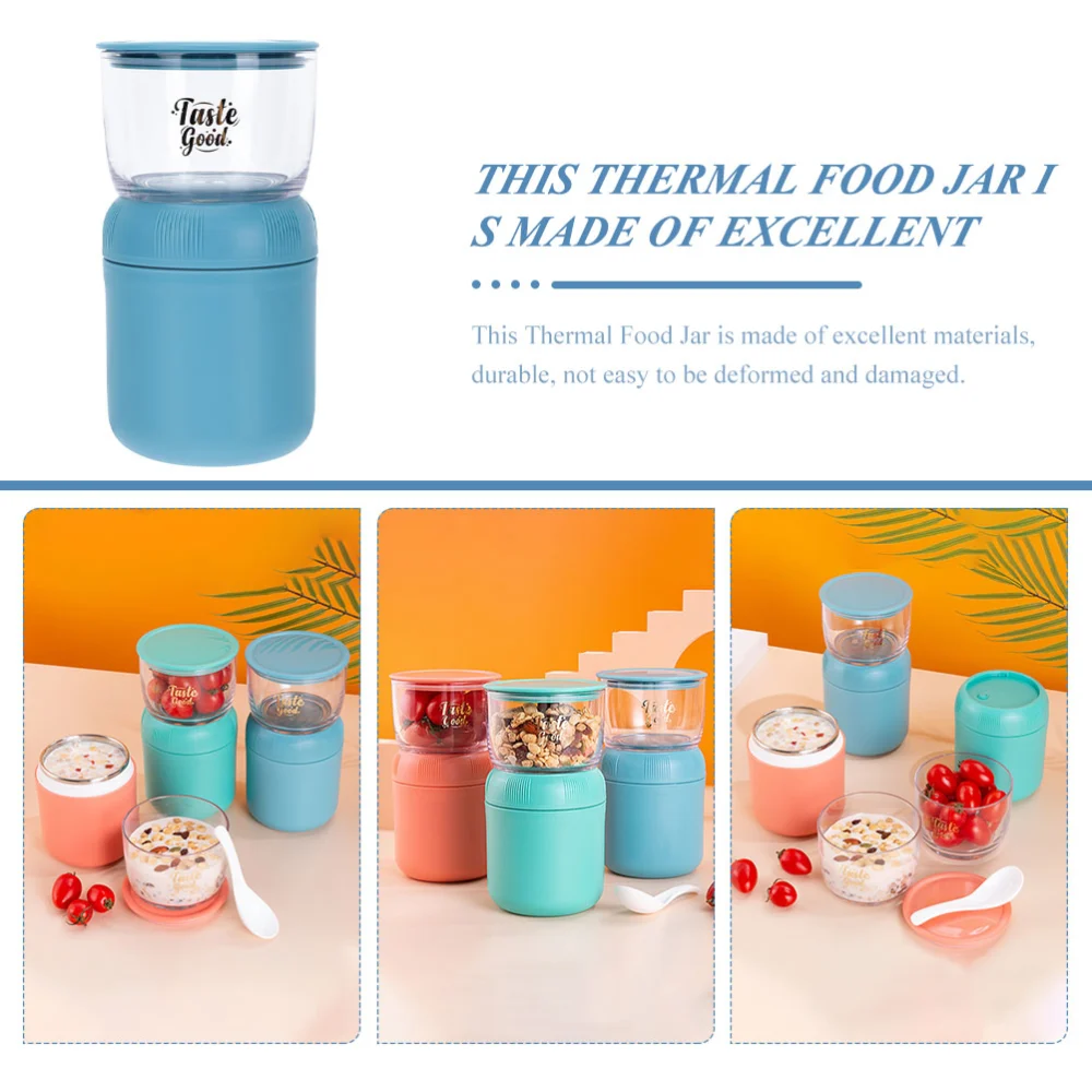 Insulated Food Cup Small Rice Bucket Insulated Breakfast Cup Thermal Food Cup for School Office