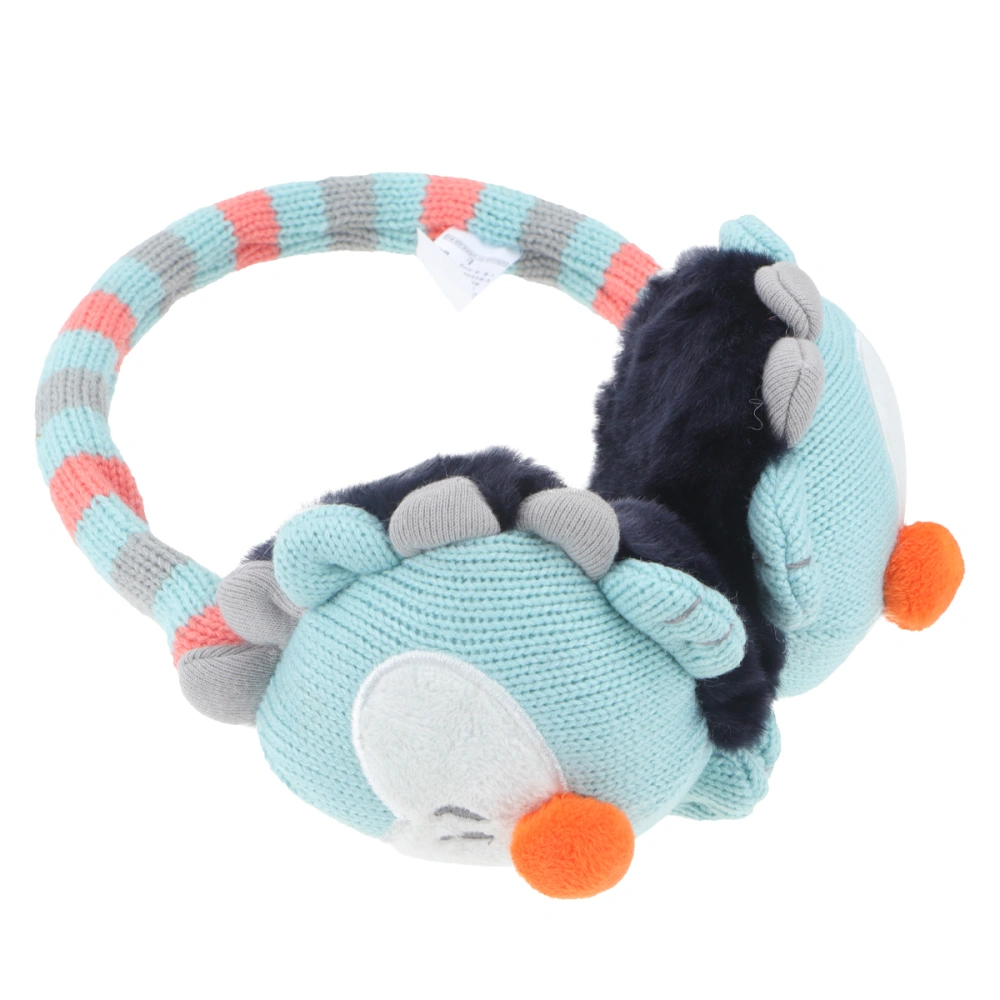 Child Winter Ear Muffle Warm Earmuffs Plush Earmuffs Kids Warm Knitting Earmuffs (Light Blue)