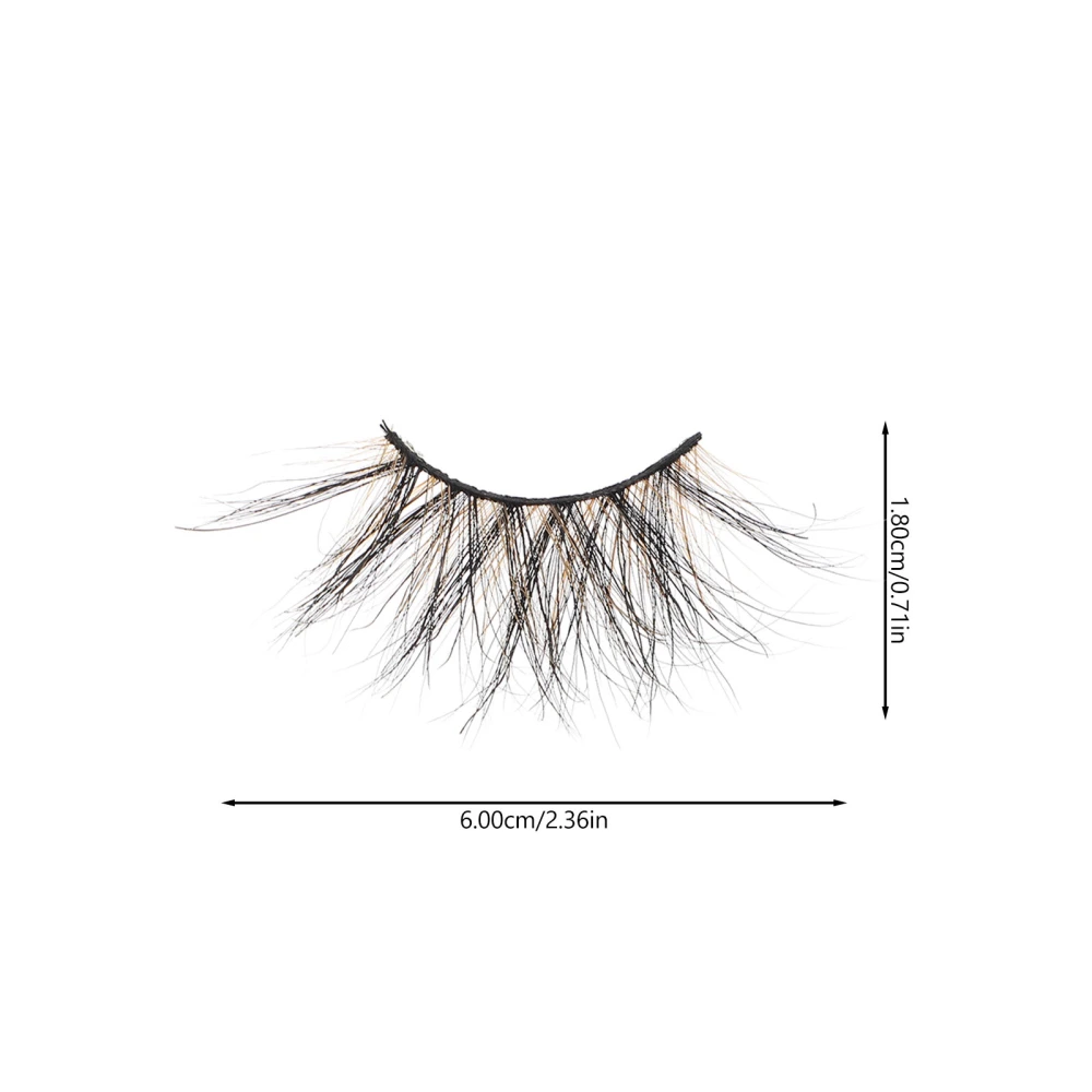 1Pair Creative Fake Eyelashes Stage Performance Eyelashes Cosplay Eyelashes