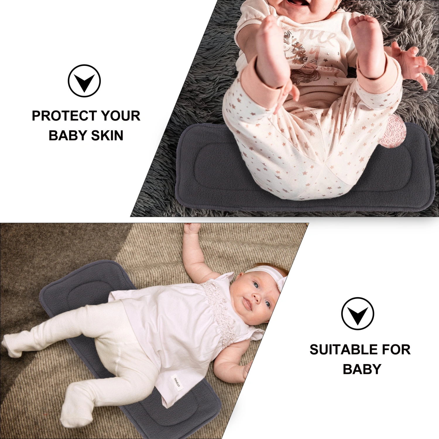 1Pc Practical Baby Diaper Mat Bamboo Charcoal 4-Layer Deodorant Diaper Pad Grey