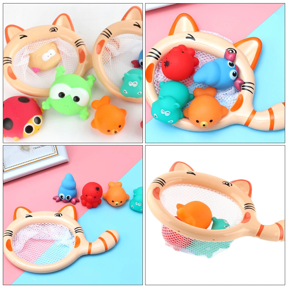 1 Set Baby Fishing Water Playing Toy Cartoon Kids Cat Fishing Bathing Plaything