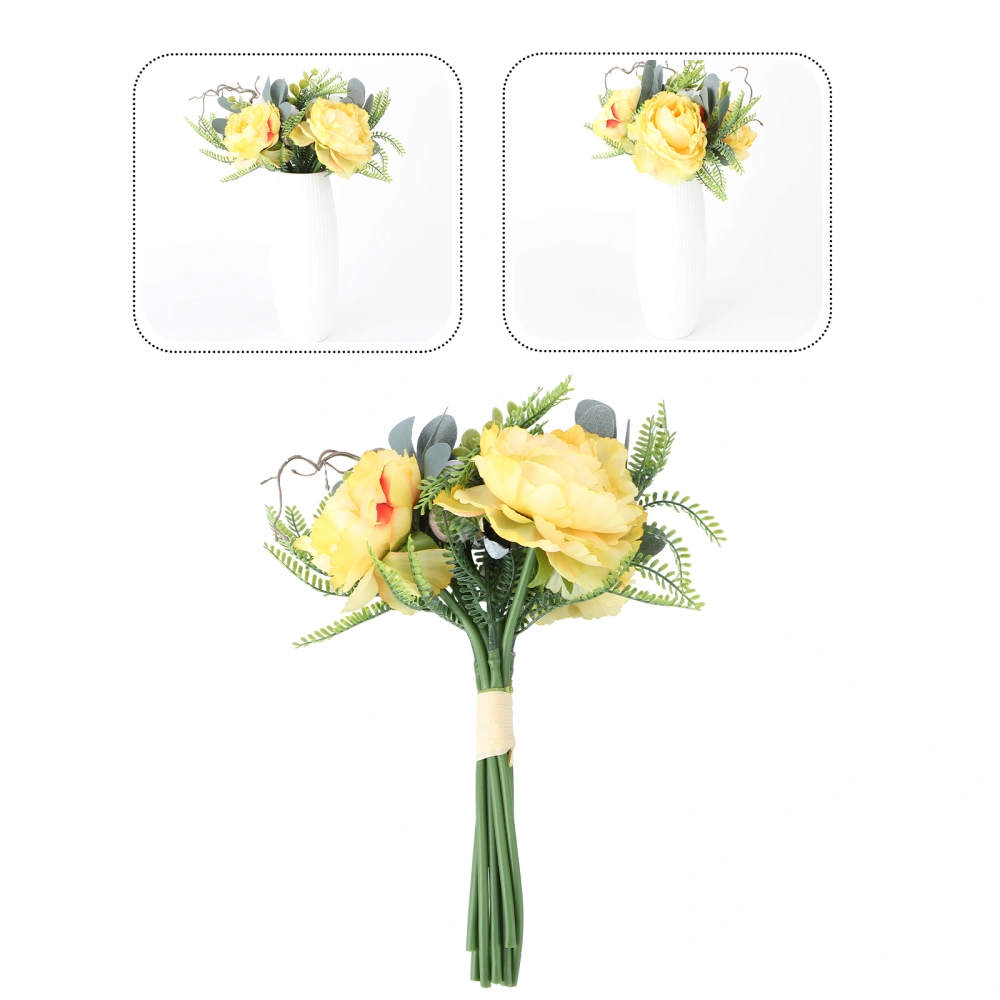 1pc Romantic Bouquet Simulation Bouquet Emulation Floral Bouquet for Wedding