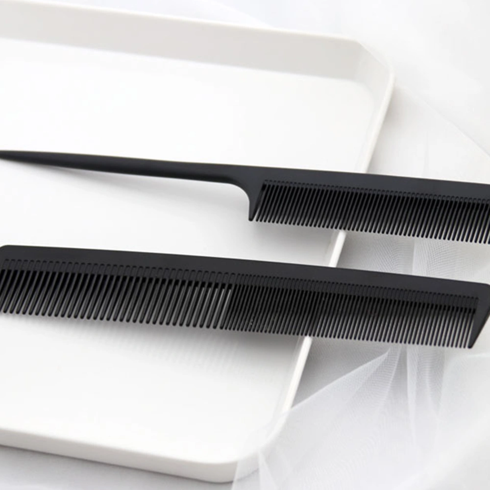 14pcs Premium Combs Hair Comb Plastic Hair Comb Hair Stylish Supplies Accessories for Men Women (Black, 2pcs Combs + 12pcs Hair Clips)