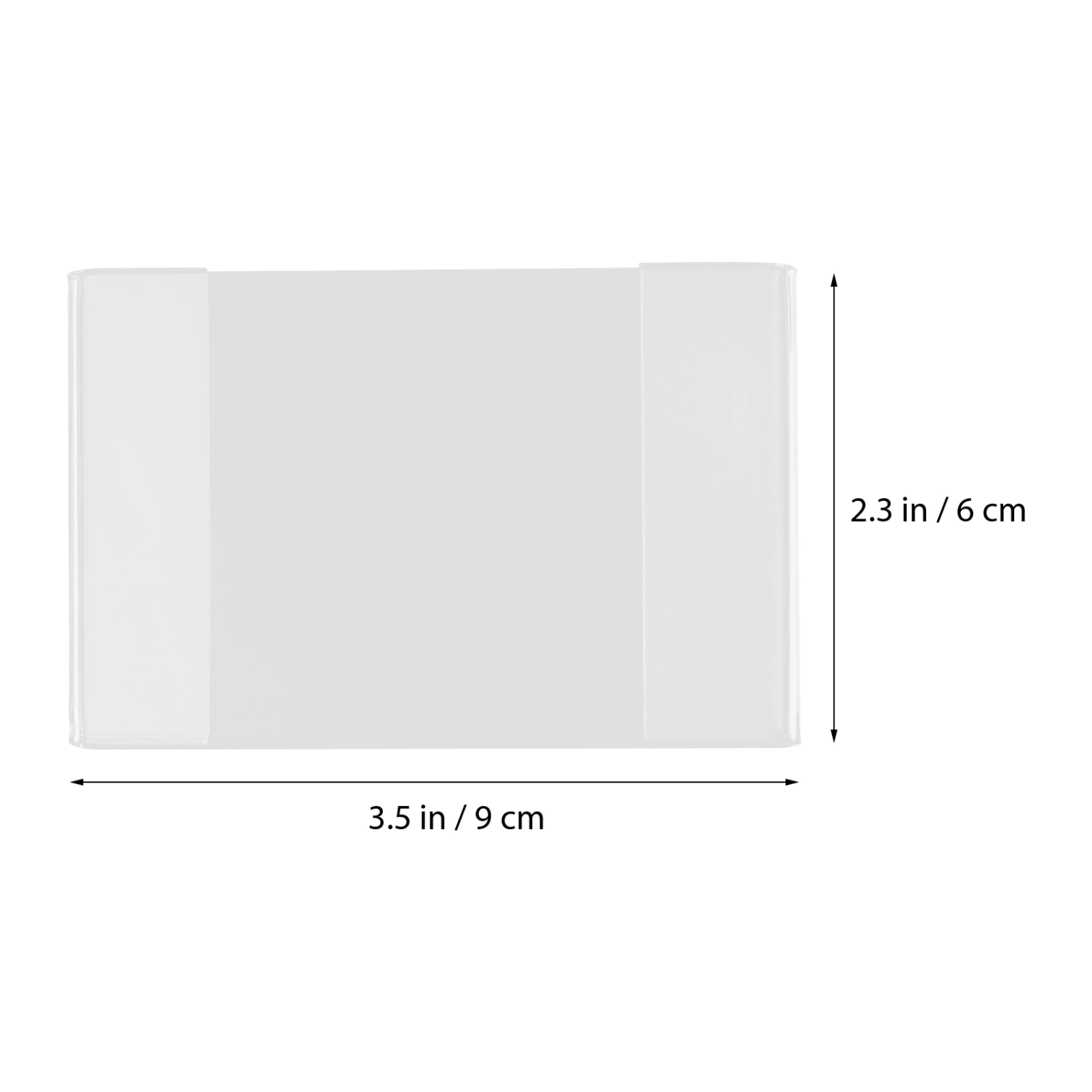 10pcs Clear Plastic Tags Label Price Tag Sign Holders for Shopping Mall