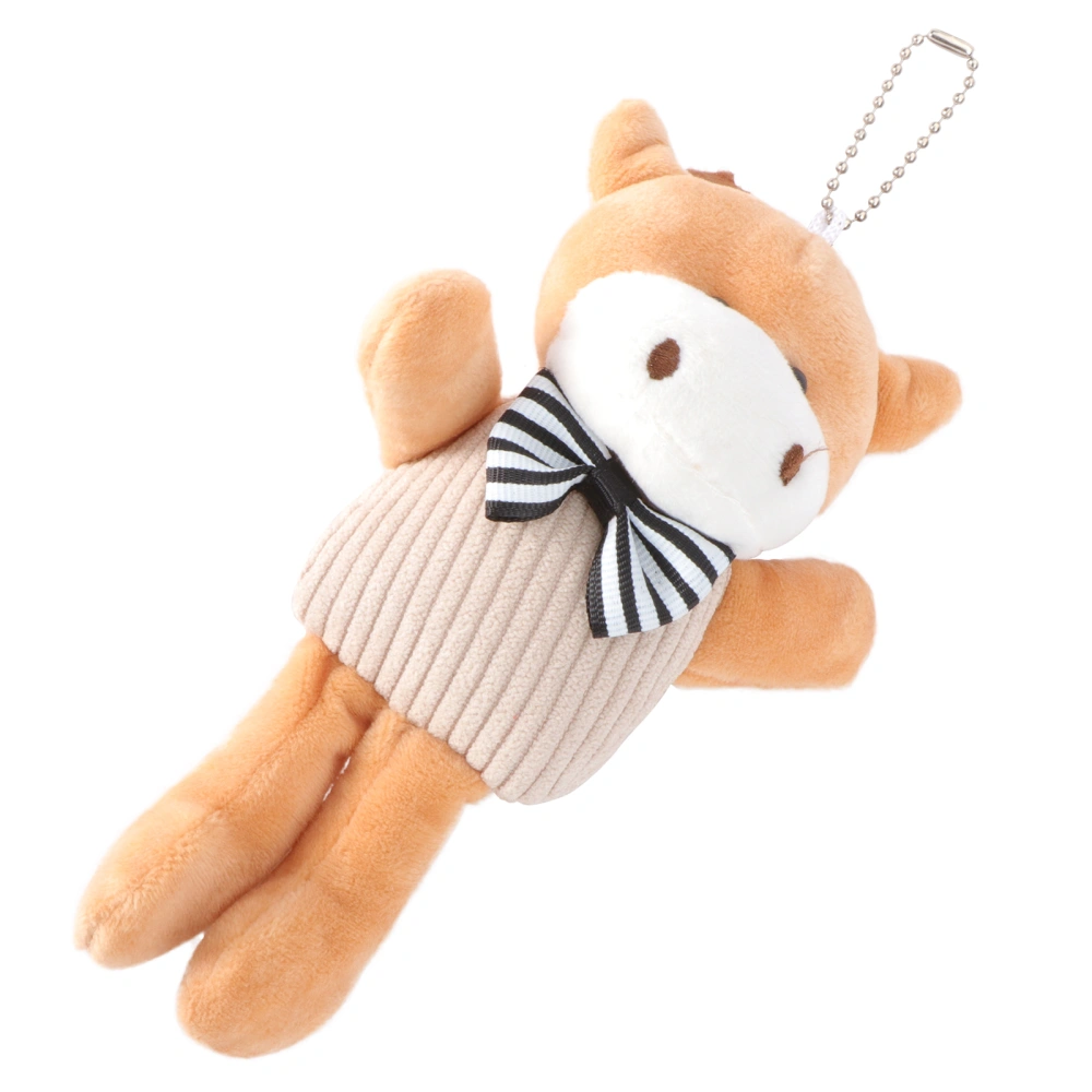 1pc Lovely Calf Doll Cartoon Ox Adornment Showcase Calf Pendent New Year's Gift