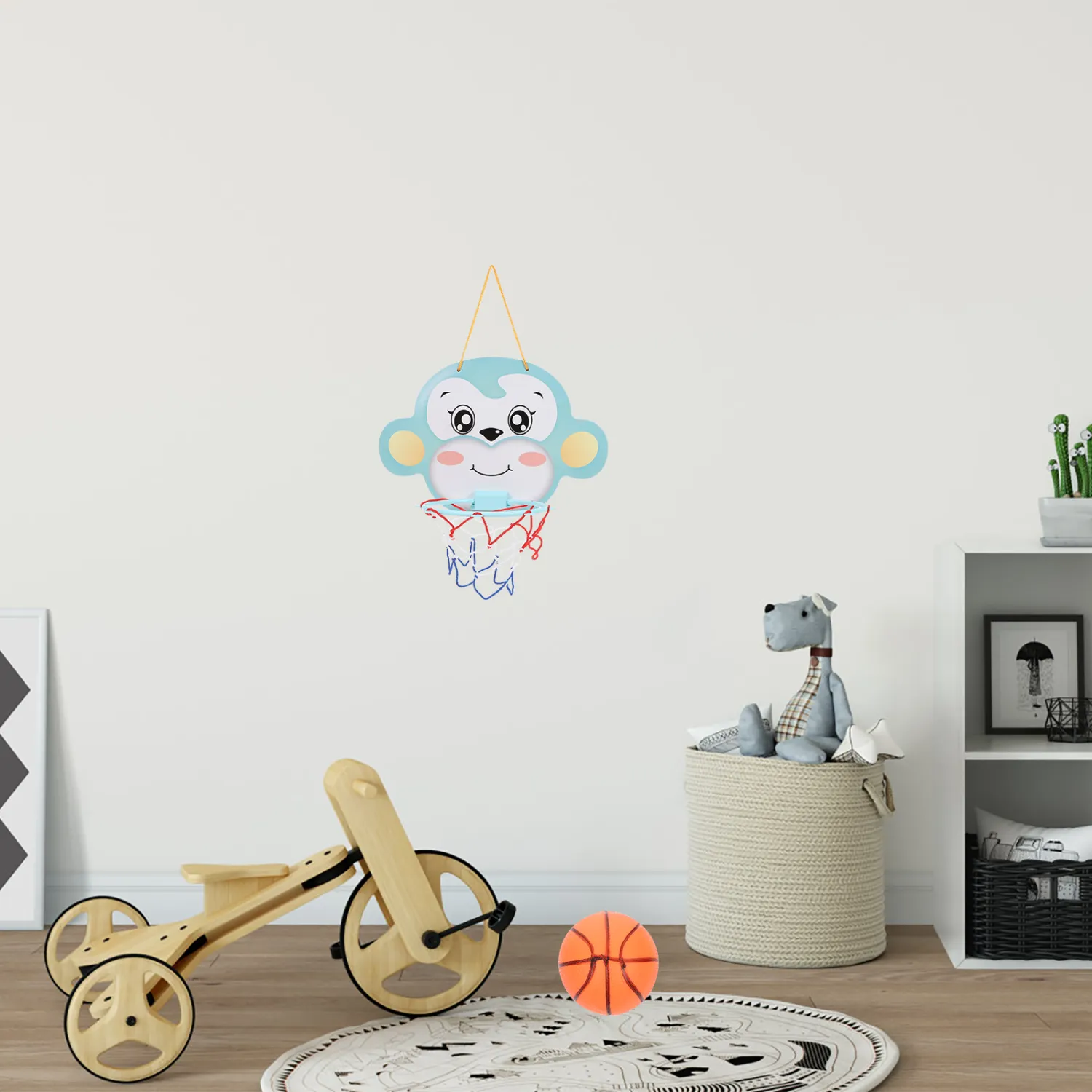 1 Set Children's Basketball Frame Hanging Basketball Stand Shooting Basketball Frame