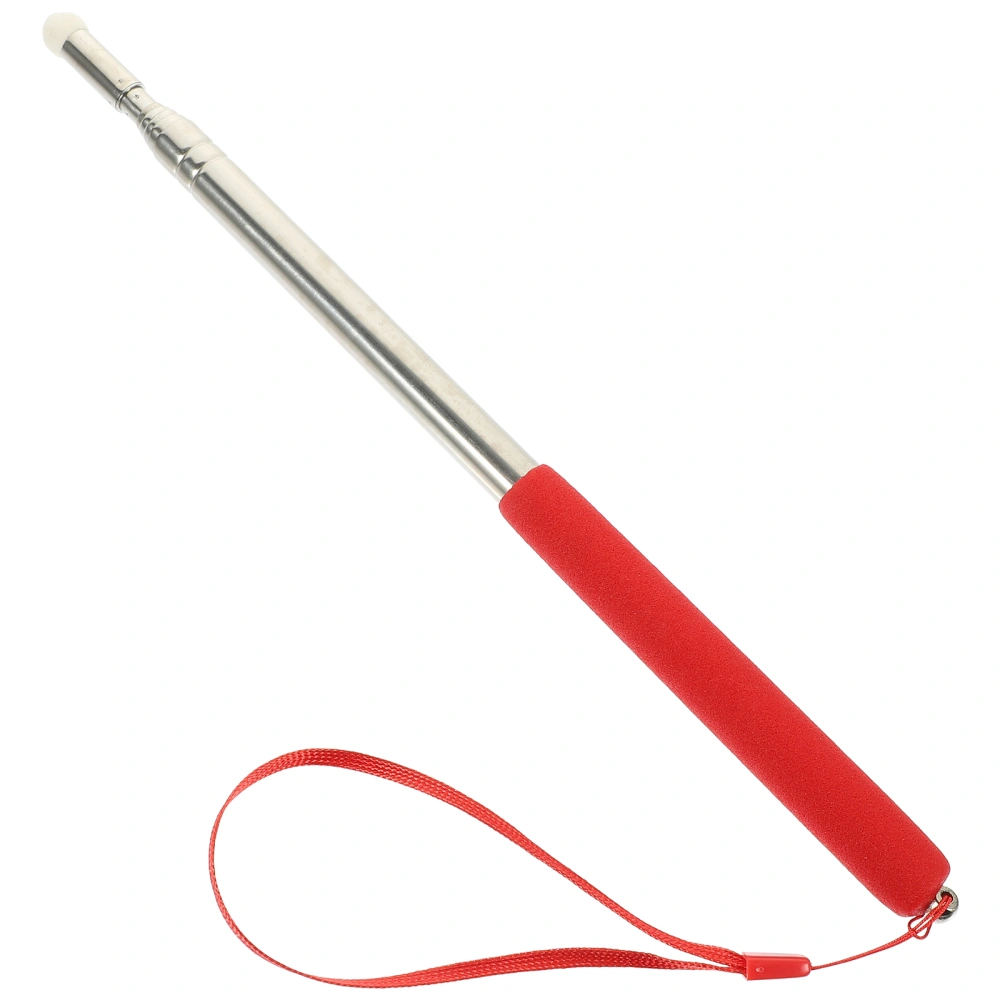 Telescopic Teachers Pointer Teaching Pointer Hand Pointer Extendable Telescopic Retractable Pointer Handheld Presenter Classroom Whiteboard Pointer (Red)