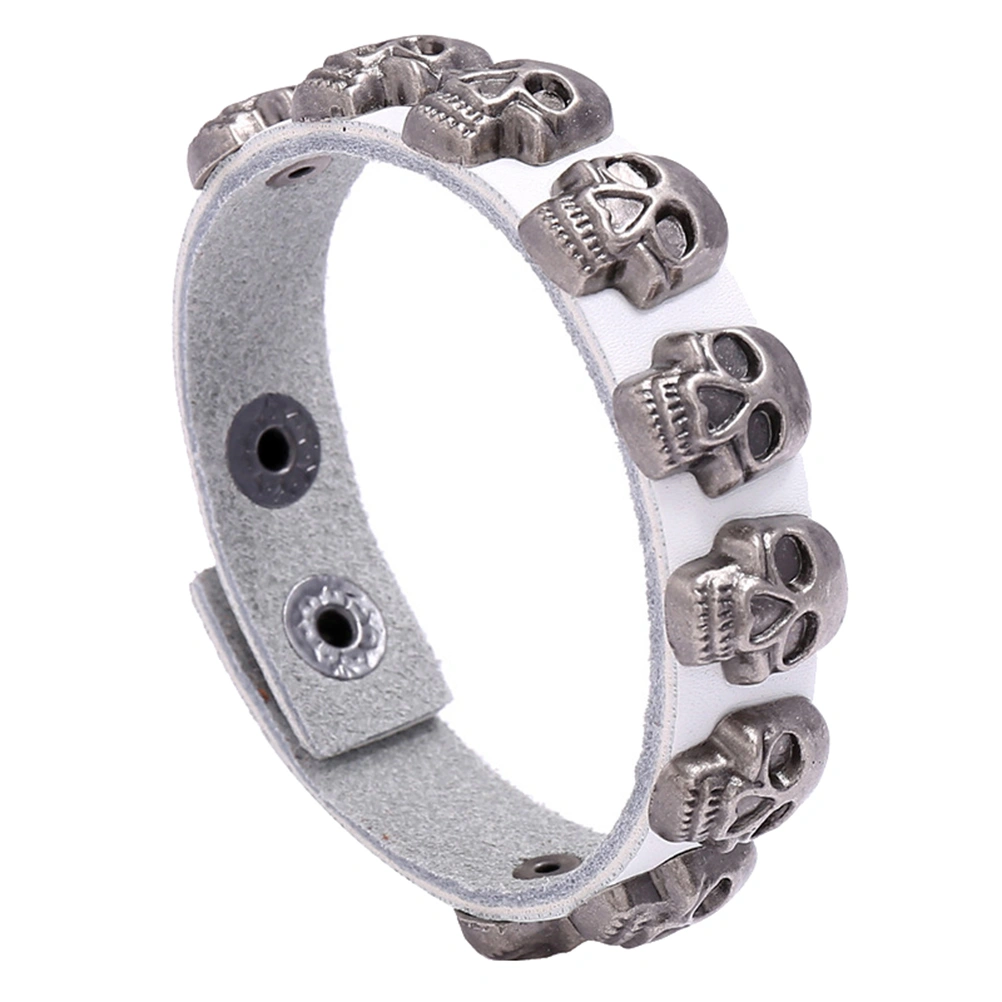 1pc Skull Pattern Bracelet Adjustable Bracelet Simple Wrist Chain