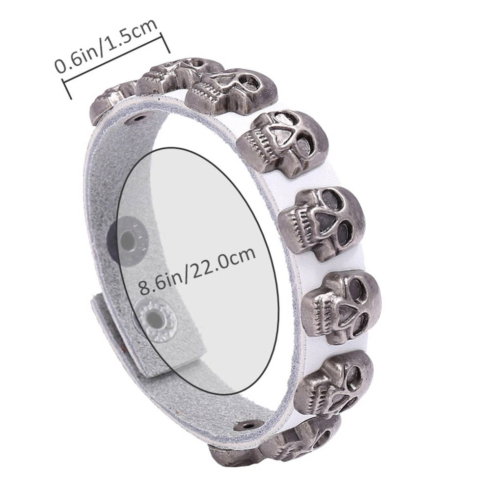 1pc Skull Pattern Bracelet Adjustable Bracelet Simple Wrist Chain