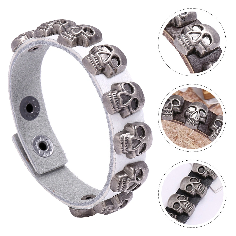 1pc Skull Pattern Bracelet Adjustable Bracelet Simple Wrist Chain
