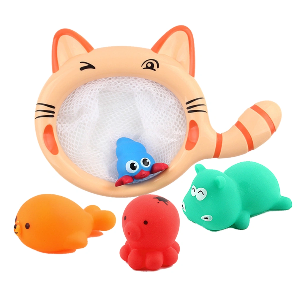 5 Pcs Unisex Baby Bath Toys Bathtime Fun Toys Sea Animals Colorful Toys Floting Fun Toys Novelty Gifts for Toddlers and Kids