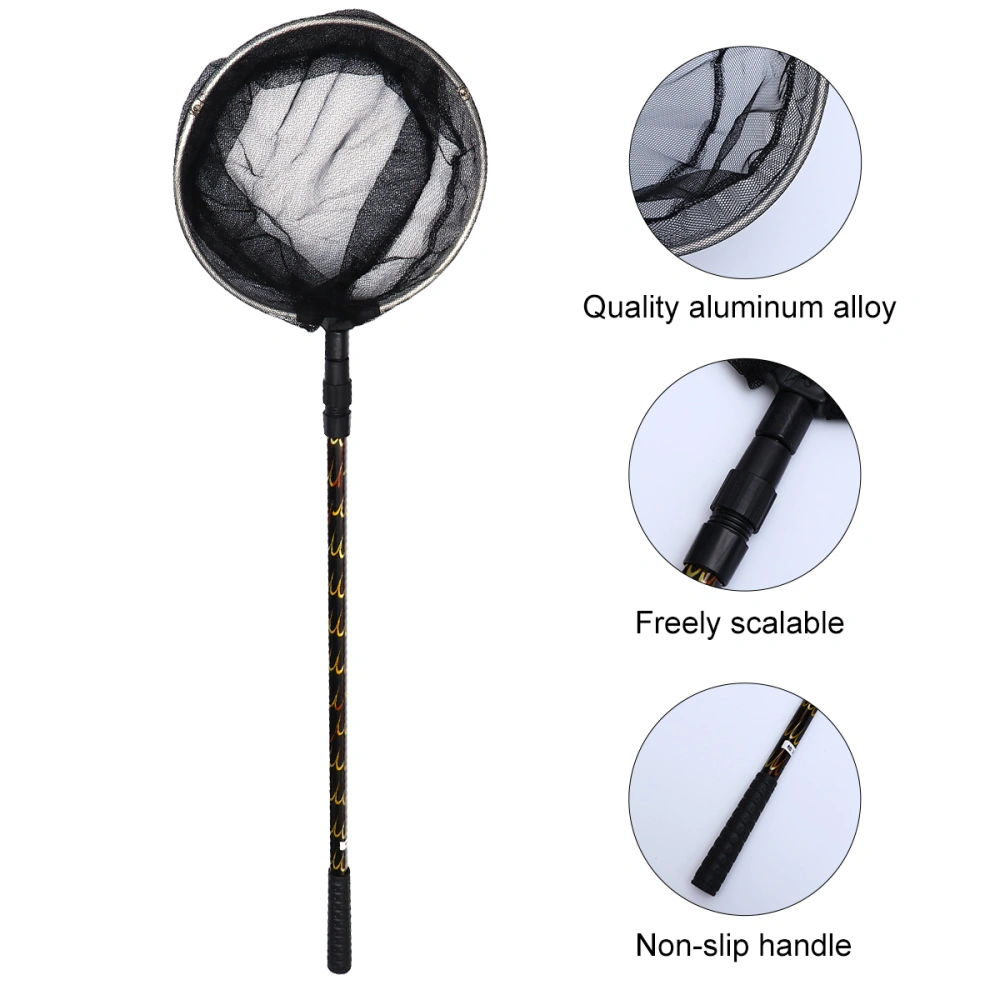 1 Set 1.7m Fishing Net with Telescopic Pole Handle Pool Skimmer Net Cleaning Tool Landing Net Fishing Tool (Assorted Color)