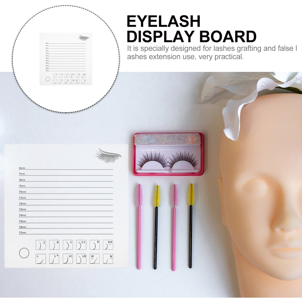 Acrylic False Eyelash Display Board Eyelash Tray for Eyelash Extension Eyelash Pallet